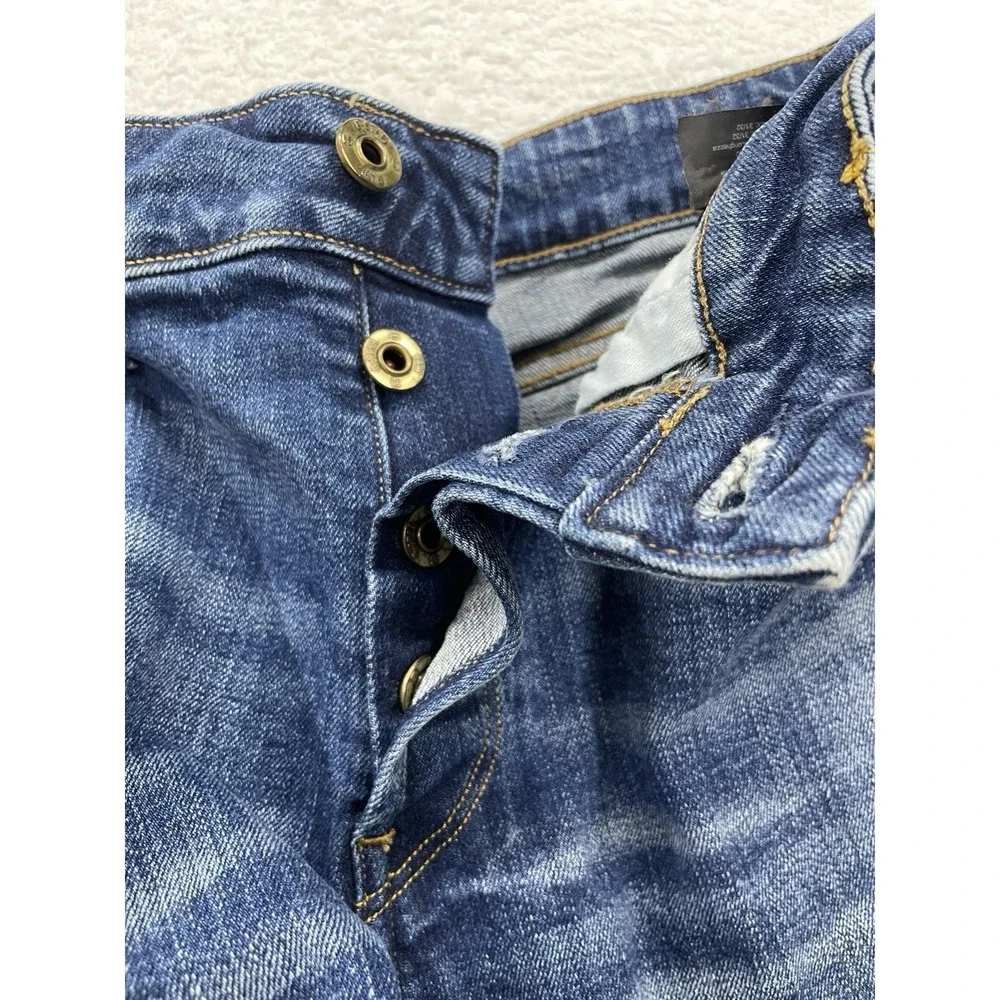 G Star Raw 3301 Slim Men's‎ Jeans 31x32 Blue Button Fly Stretch